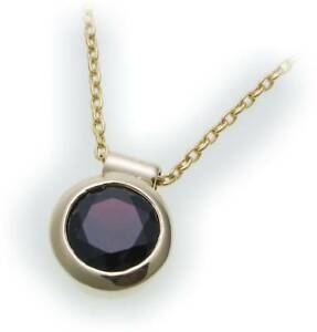 【送料無料】ネックレス　ゴールドガーネットペンダントpendant mgranat in gold 333 garnet jewelry yellow quality da