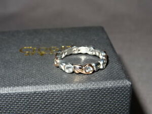 【送料無料】ネックレス ウェールズスターリングシルバーローズライフリングサイズ¥ゴールドツリーwelsh clogau sterling silver amp; rose gold tree of life ring size k rrp 169|hokushin