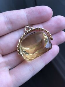 【送料無料】ネックレス　ヴィンテージ9ctゴールドhuge vintage 9ct gold fob｜hokushin