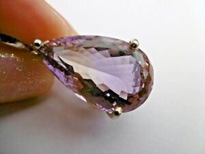 【送料無料】ネックレス　ametrineペンダントlarge natural stone silver and ametrine pendant
