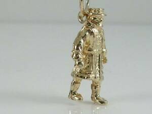 【送料無料】ネックレス ヴィンテージゴールドロンドンペンダントvintage 3d 9ct gold london beefeater charm pendant hmk|hokushin