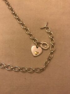 【送料無料】ネックレス　ロンドンスターリングシルバーネックレスハートペンダントリンク