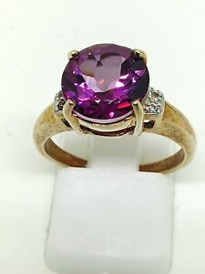 【送料無料】ネックレス イエローゴールドチェリーホワイトトパーズドレスリングサイズ9ct yellow gold cherry and white topaz dress ring size n full hallmarked|hokushin