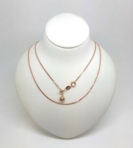 【送料無料】ネックレス　ローズゴールドチェーンドルmiran 150636 18k 750 rose gold foxtail chain 50cm 19g rrp 299