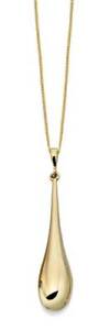 【送料無料】ネックレス 9ctイェローゴールドペンダント9ct yellow gold long drop pendant|hokushin