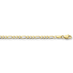 【送料無料】ネックレス　イエローゴールドフィガロチェーン9ct yellow gold figaro chain｜hokushin 38,870円