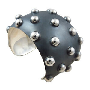 【送料無料】ネックレス　ブレスレットスターリングシルバーカフボックスlarge bracelet modernist spiky hallmarked 925 sterling silver cuff gift boxed 32,487円