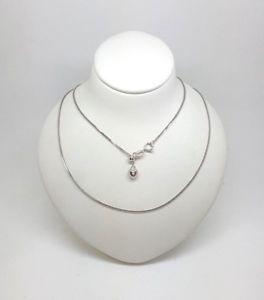 【送料無料】ネックレス　ホワイトゴールドチェーンドルmiran 150639 18k 750 white gold foxtail chain 50cm 19g rrp 299