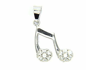【送料無料】ネックレス　ホワイトゴールドペンダントwhite gold pendant 18kt 7501000 musical note 32,487円