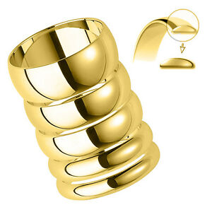 【送料無料】ネックレス　イエローゴールドbrand hallmarked 18ct yellow gold wedding ring d shaped｜hokushin