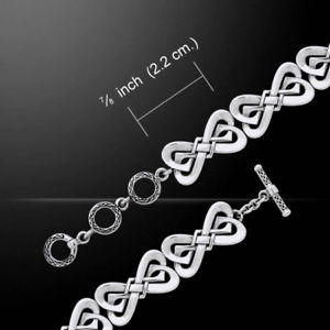 【送料無料】ネックレス　ダヌセルティックスターリングシルバーピーターストーンブレスレットdanu contemporary celtic knotwork sterling silver bracelet by peter stone