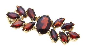【送料無料】ネックレス　ブローチゴールドガーネットブローチイエローゴールドレディースbrooch m granat gold 333 garnet brooch yellow gold ladies｜hokushin