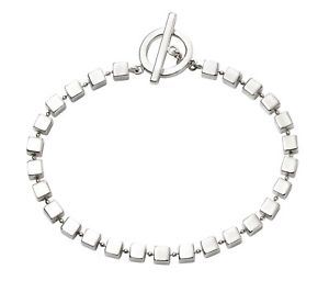 【送料無料】ネックレス　925 スターリングtバーb4895925 sterling silver bracelet tbar cube silver bracelet b4895 36,387円