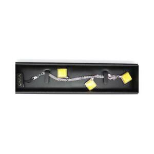 【送料無料】ネックレス　ブレスレットシルバーイエローbracelet kiara woman kbrd425 silver yellow｜hokushin