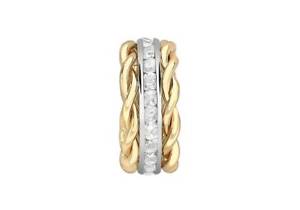 【送料無料】ネックレス　カラーゴールドツイストサークルペンダント9ct 2colour gold cz twisted circle pendant