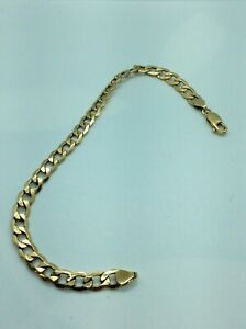 【送料無料】ネックレス　ブレスレットグラムインチ9ct gold curb bracelet 66 grams fully hallmarked 85 inch｜hokushin