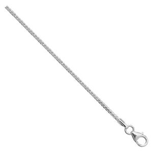 【送料無料】ネックレス 9ctホワイトゴールドspigaチェーンネックレス1mm