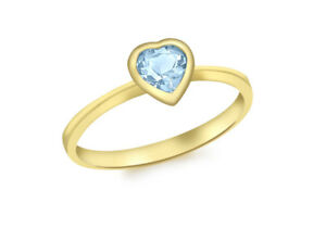 【送料無料】ネックレス 9ctイェローゴールドトパーズ9ct yellow gold blue topaz heart ring