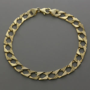 【送料無料】ネックレス　9ct68mm7g rrp330b1_6uk hallmarked 9ct gold childs curb bracelet 6 8mm 7g rrp 330 b1_6