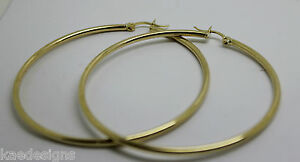 【送料無料】ネックレス　9ct yellow gold large 63cm wide hollow hoopround earrings*free express post9ct yellow gold large 63cm wide hollow hoop rou｜hokushin
