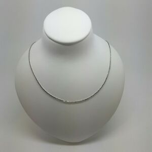 【送料無料】ネックレス ホワイトゴールドチェーンドルmiran 150428 18k 750 white gold foxtail chain 40cm 14g rrp 280
