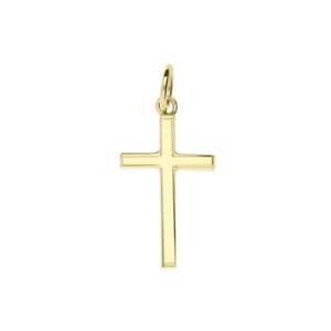 【送料無料】ネックレス イエローゴールドフレームエッジクロスsmall 9ct yellow gold framed edge cross 13g|hokushin