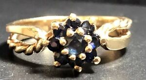 【送料無料】ネックレス ビンテージゴールドサファイアリングサイズbeautiful vintage 10ct gold sapphire ring size l,256g|hokushin