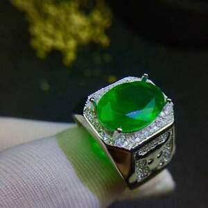 【送料無料】ネックレス　コロンビアエメラルドリングs925スターリングengagemencertified natural colombian emerald ring s925 sterling silver men engagemen gift