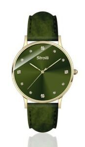 【送料無料】　腕時計　stroili oro essentialグリーンsrx2472l14 cod1650844watch stroili oro essential collection green leather srx2472l14 cod1650844
