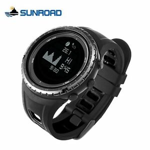 【送料無料】 腕時計 ウォッチコンパスsunroad multifunctiontide fishing watch compass altimeter barometer thermometer|hokushin