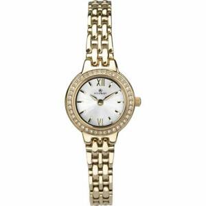 【送料無料】　腕時計　クラシックゴールドブレスレットaccurist womens classic gold bracelet watch 8283｜hokushin