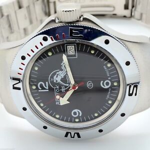 【送料無料】　腕時計　ロシアヴォストーク＃スキューバダイバーrussian vostok auto amphibian 060634 scuba dude military diver wrist watch