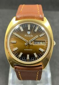 【送料無料】　腕時計　ヴィンテージnivada17as 2066vintage rare nivada automatic 17 jewels, as 2066