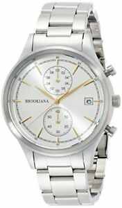 【送料無料】 腕時計 brookianaクロノグラフクロノグラフ×ba2306sgmsvbrookiana chronograph date chronograph silver × silver metal ba2306sgmsv|hokushin