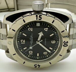 【送料無料】　腕時計　ロシアヴォストーク＃ダイバーrussian vostok auto amphibian 150366 diver wrist watch brand｜hokushin