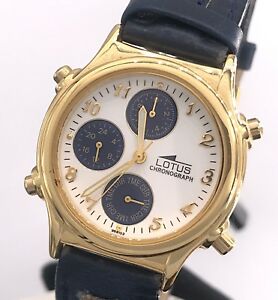 【送料無料】　腕時計　ヴィンテージクオーツクロノグラフミリnos lotus 9681 cal 6w60 vintage watch quartz chronograph 31 mm mag2