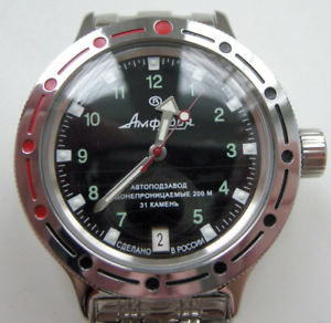 【送料無料】　腕時計　ロシアvostok20420269russian watch vostok amphibian military automatic 20 atm 420269