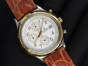 【送料無料】 腕時計 カリュプソークロノグラフカレンダーchrono387mmcalypso chronograph calendar chrono steel quartz watch leather 38,7mm watch|hokushin