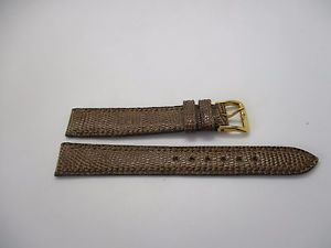 【送料無料】　腕時計　トカゲベージュt14トカゲcフルネstrap for watches lizard beige t14watch strap lizard brown c fournet｜hokushin