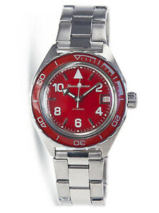 【送料無料】　腕時計　ボストークkomandirskie 650841 orologio automaticoルッソda polsoロッソnuovovostok komandirskie 650841 orologio automatico russo da pol