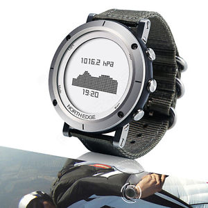 【送料無料】　腕時計　コンパスアラームwrist water resistant watch compass altimeter thermometer alarm｜hokushin