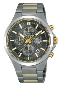 【送料無料】　腕時計　パルサークロノグラフmensチタンpm3113x1pnppulsar chronograph mens wrist watch titanium pm3113x1pnp