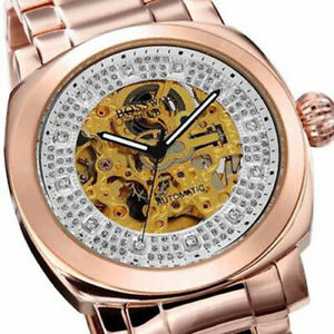 【送料無料】 腕時計 bosswayクラブautomaticbw61256 mens bossway club rose gold automatic watch bw61256 free shipping