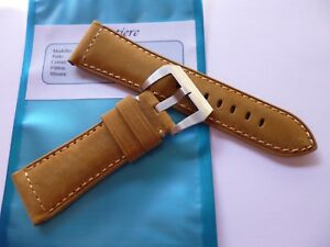 【送料無料】　腕時計　ハンドメイドレザーストラップパネライ listing handmade leather strap in 26mmasso in 2622mm compatible with panerai｜hokushin 22,485円