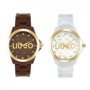 【送料無料】　腕時計　リュージョーラグジュアリーシャーロットliu jo luxury charlotte damenuhr swarowski polycarbonat weisse unterarmtasche