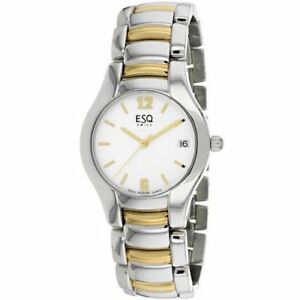 【送料無料】　腕時計　メンズステンレススチールモデルesq by movado mens previa twotone stainless steel watch model 07300671