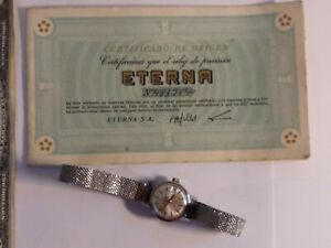 【送料無料】　腕時計　ヴィンテージオリジナル1973スイスeterna maticvintage ladys wristwatch swiss eterna matic with original warranty 1973 20,705円