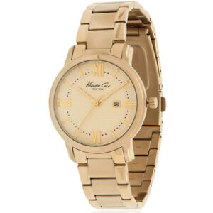【送料無料】 腕時計 ケネススチールブレスレットケースクオーツウオッチkenneth cole womens goldtone steel bracelet amp; case quartz watch 10027345
