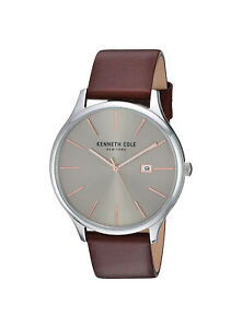 【送料無料】　腕時計　ケネスメンズステンレススチールモデルブランドkenneth cole mens stainles steel leather watch model kc15096003 brand｜hokushin