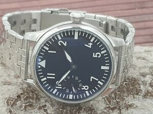 【送料無料】　腕時計　chezard military handwinding watch type unitas 6497 with wooden box｜hokushin